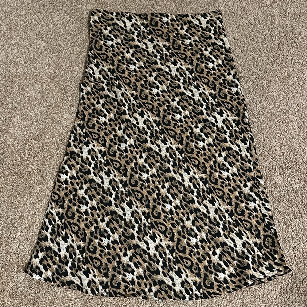 OAT New York Leopard Midi skirt L - Picture 4 of 9